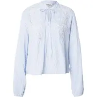 ONLY Blouse 'ONLLennyo' lichtblauw / wit