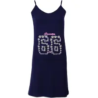 Irresistible Dames Nachthemd - Bloemenprint - Donker Blauw - Maat S