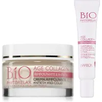 Phytorelax Age Collagen Bundel – Oogcrème 15ml + Gezicht & Hals Dagcrème 50ml – Met Collageen & Peptiden – Anti-Aging – Zonder Parfum – Bio Eco AIAB