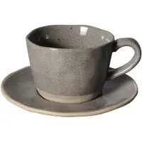 Bricard Albi Espressoset - 12-delig - Keramiek - 100ml - Donkergrijs