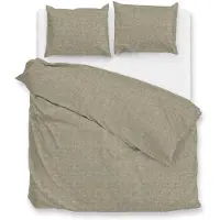 Zohome Zo Home Dekbedovertrek Flanella di Lino - khaki beige 200x200/220cm