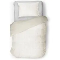 Eleganzzz Dekbedovertrek Micro Mink Crocodile - off white 140x200/220cm