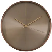 Decostar Wandklok copper 35x35x4cm brons