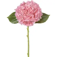 Easyplants | Kunstbloem Charlotte hortensia Real Touch Roze 49 cm | Zijde | Nepbloemen | roze | Onderhoudsvrij | Kant-en-klaar
