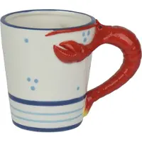 Kitchen Goods & More Mok Kreef Wit / Blauw / Rood 250 Ml