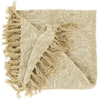 Unique living Plaid Bruni Beige 125 X 150 Cm