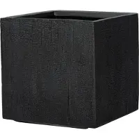 Intratuin Bloempot Tino Zwart 25 X 25 X 25 Cm
