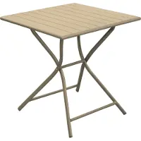 Intratuin 2-zits Klaptafel Emily Beige 70 X 70 X 74 Cm
