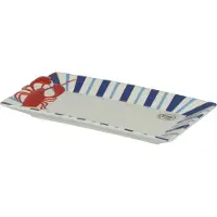 Kitchen Goods & More Dienblad Kreeft Wit / Blauw / Rood 25,7 X 14,2 X 3 Cm