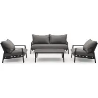 Intratuin 4-zits Loungeset Bali Grijs