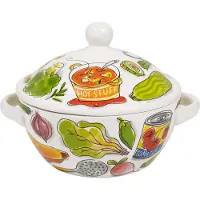 Blond Amsterdam Terrine Even Bijkletsen D 22 H 18 Cm