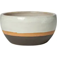 Intratuin Plantenschaal Evi Crème / Donkerbruin D 24 H 12 Cm