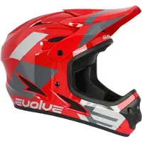 Evolve Helm Storm - Rood/Grijs || Maat: Kid M (48-50 cm)