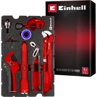 Einhell E-Case inlegvlak voor sanitairinstallatie, loodgietersset, 370527, 8-delig