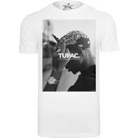 Mister tee Shirt 'F*ck The World' stone grey / zwart / wit