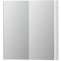 Ink SPK2 Spiegelkast 2 Deuren - 70x74cm - Hoogglans Wit - Spiegels, Spiegelkasten - 8718835052188