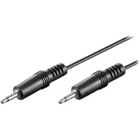Goobay 3,5mm Jack mono audio kabel - zwart - 1,2 meter