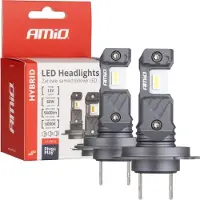 Amio LED-koplampen, hybride serie, H7/H18, 6000K, Canbus, 60W, -04115