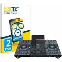 BROTECT - Screenprotector voor Denon DJ Prime 4/ 4+ - Folie Beschermfolie transparant 2 Stuks