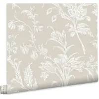 Laura Ashley Lloyd Behang - Bloemen - 10mx52cm - Beige