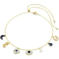 Swarovski Ketting marine / goud / wit