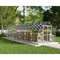 Canopia Tuinkas Bella 8x32 - Polycarbonaat 6mm - Zilver - 244x964x218cm