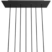 Creative Cables Krovbore7f103 Xxl Rose-one Rectangular Matte Black Rose Kit