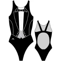 Turbo Smoking Pro Resist Swimsuit Zwart L Vrouw