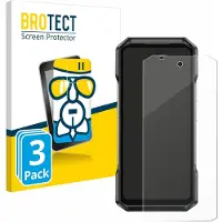 BROTECT Screenprotector 3 Stuks voor Ulefone Armor 27T Pro Beschermglas transparant