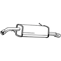 Bosal Geluiddemper achter 135-143