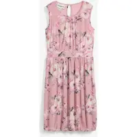 Bonprix Luchtige mesh jurk met all-over print maat 146