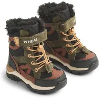 Wheat Snowboots 'Dixie Tex' roestbruin / groen / zwart