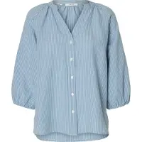 Selected Blouse 'Alberta' blauw / marine