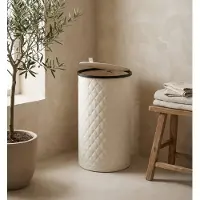 Mazazu Ronde Wasmand 99L – Hoog Smal – Deksel & Waszak