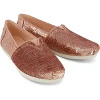 Toms Alpargata Sequin Textiel Dames Roze Espadrilles