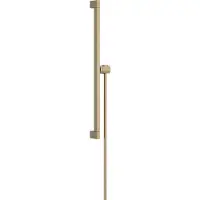Hansgrohe Unica glijstang E Puro 65 cm met easy slide schuifstuk en Isiflex doucheslang 160 cm, Brushed Bronze