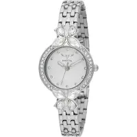 Invicta Wildflower 69101 Dames Horloge - Quartz Uurwerk - Roestvrij Staal met witte Wijzerplaat - 30mm