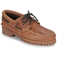 Timberland Men Authentic Boat Shoe Rust Full Grain Dark Gray-Schoenmaat 43
