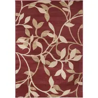 Surya - BALSAM Traditioneel Boho Tapijt in BordeauxKleur