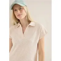 Cecil Dames Tweekleurig poloshirt - Beige - S
