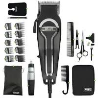 Wahl Tondeuse Elite Pro + 22 Accessoires - 40% Sneller Scheren door Zelfslijpende Messen - Haartrimmer Mannen - Tondeuze - Tondeuse Mannen Hoofdhaar - Ultimate Complete Edition