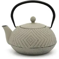Bredemeijer - Theepot Yuka 1.2L warm grijs met filter