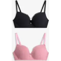 Bonprix Push up bh zonder beugels met katoen (set van 2) maat 70