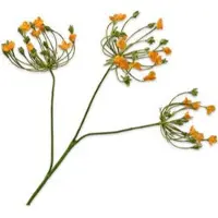 Silk-ka Kunstbloem Dille Oranje H 83 Cm