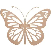 Intratuin Tuin Wanddecoratie Vlinder Roze 34 X 4 X 26 Cm
