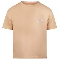 Koko Noko T-shirt beige Meisjes Stretchkatoen Ronde hals Logo - maat 110