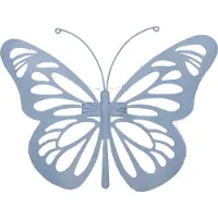 Intratuin Tuin Wanddecoratie Vlinder Blauw 34 X 4 X 26 Cm