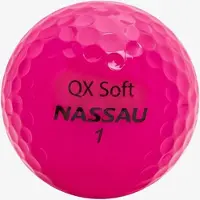 Nassau QX Soft Golfbal – Hoge Elasticiteit – 3 Stuks – Premium Kwaliteit