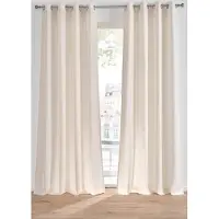 Bonprix Gordijn in linnenlook met gerecycled polyester (1 stuk) maat H/B: 245/140 cm