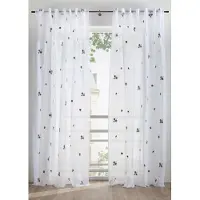 Bonprix Gordijn met borduursel en verborgen lussen (1 stuk) H/B: 225/130 cm